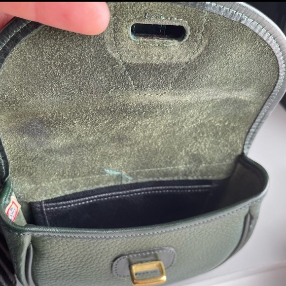 Dooney and Bourke awl leather IVY green  Mini crossbody belt bag wallet - Picture 13 of 15